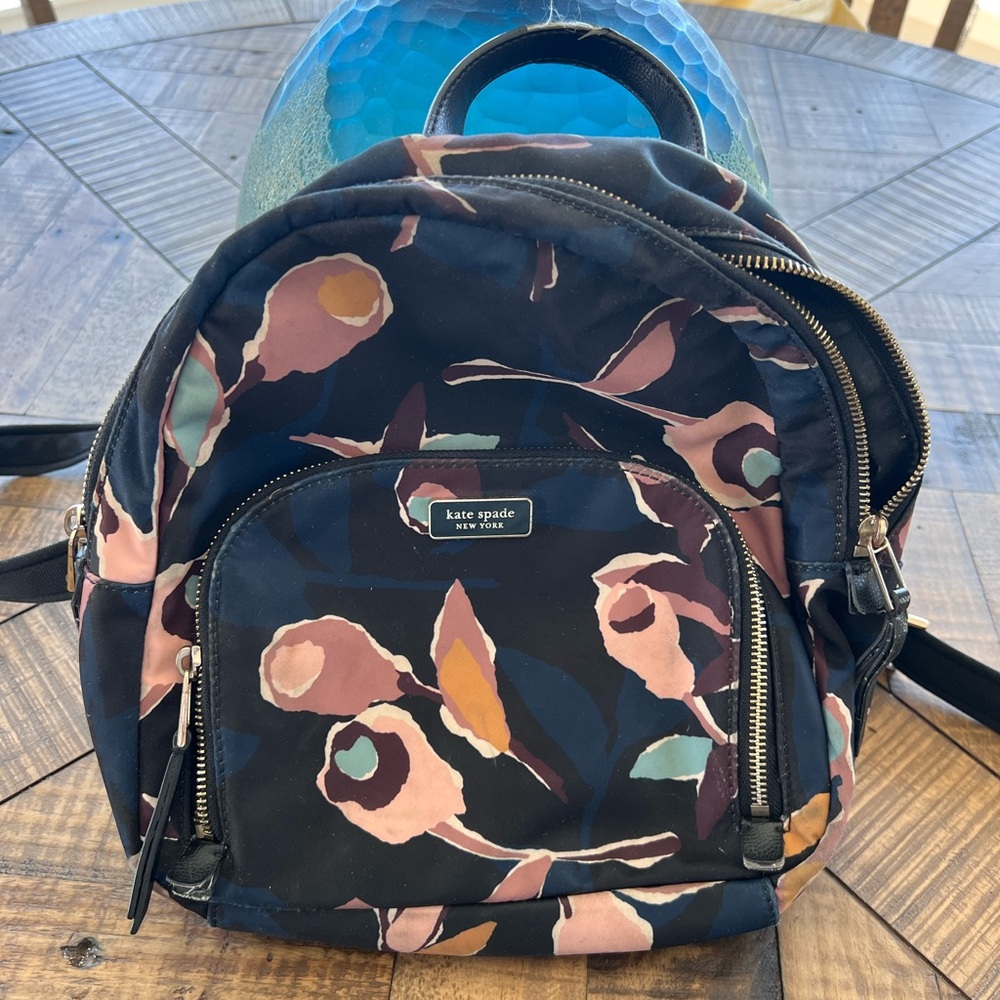 Authentic Kate Spade Dawn Paper Rose Backpack PRE LOVED Condition